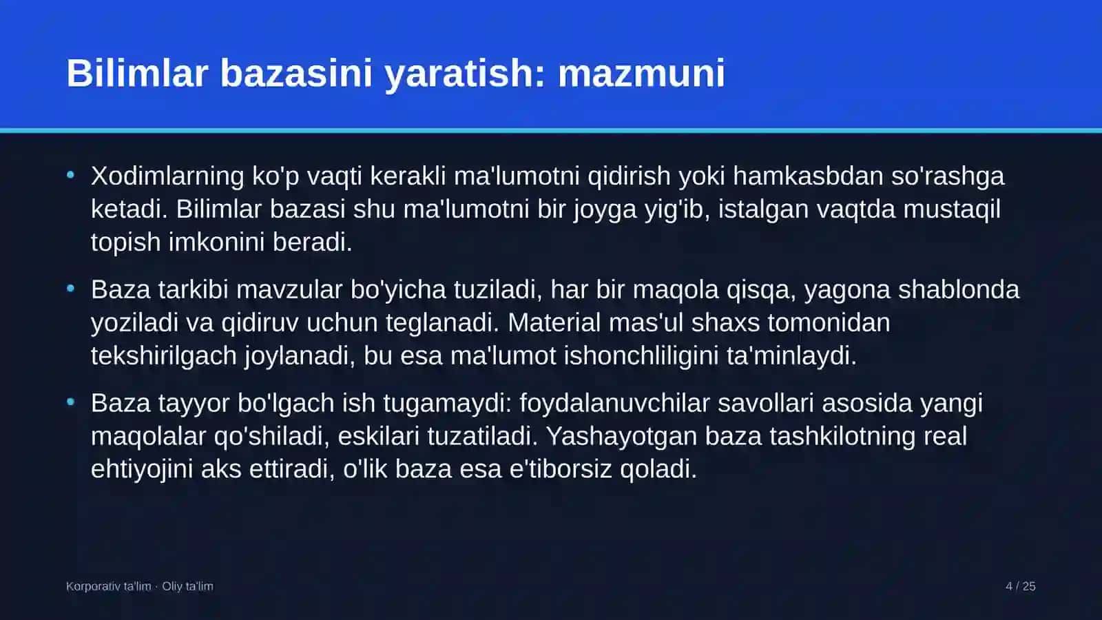 gilam to'qish korxonalarida bilimlar bazasini yaratish 6212 4