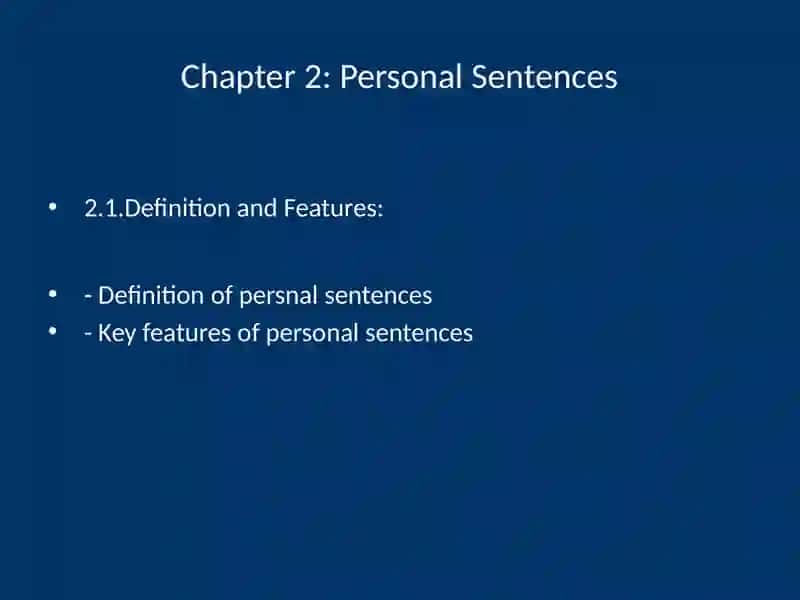PersonalandImpersonalSentences 4