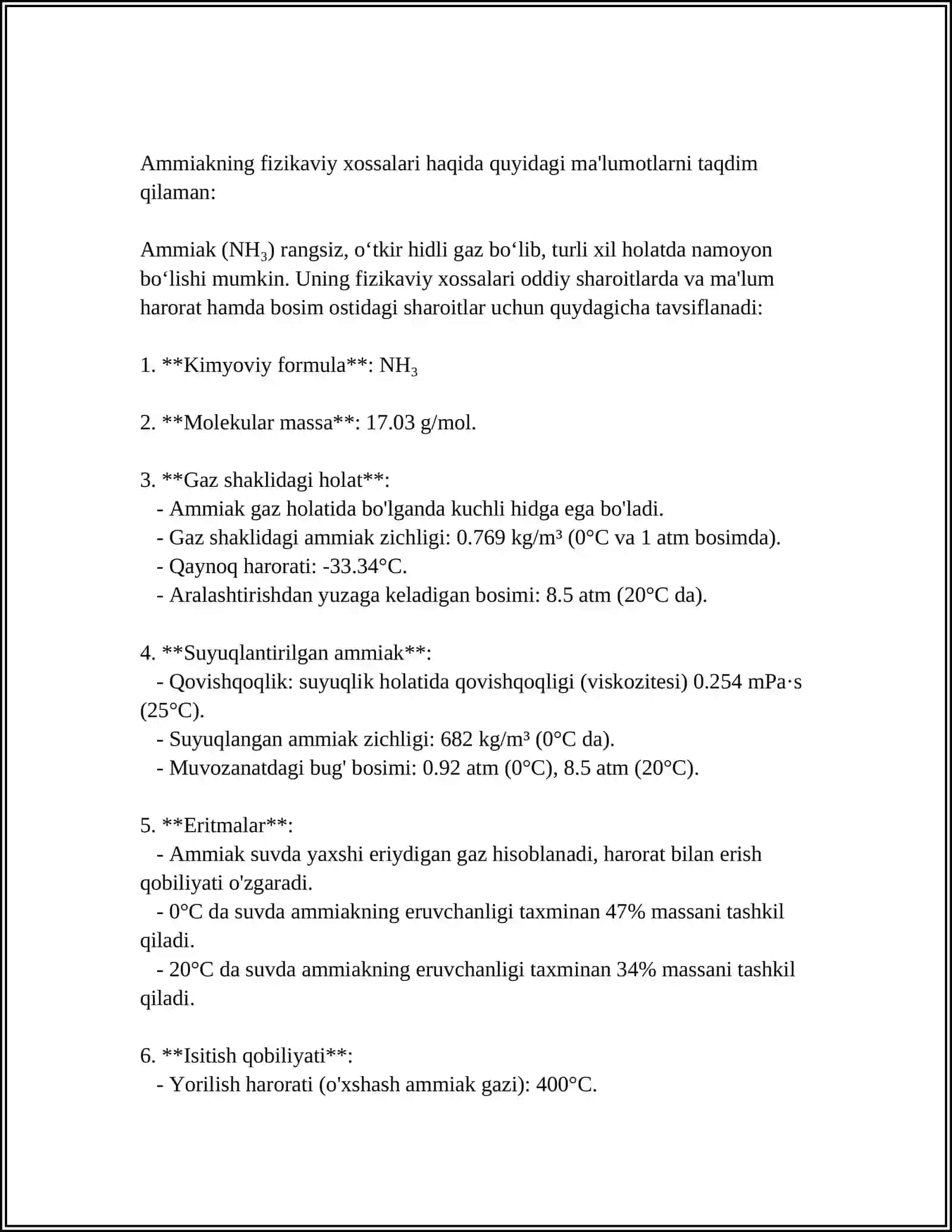 AMIAK OLINISHI XOSSALARI 4