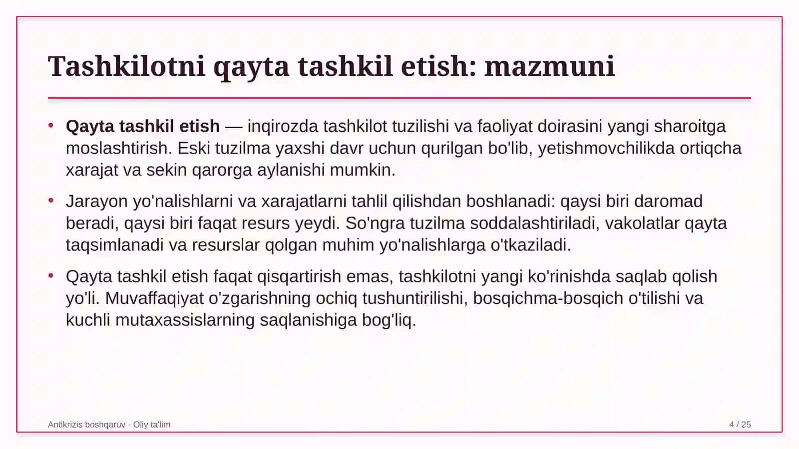 Limonchilikda tashkilotni qayta tashkil etish 4