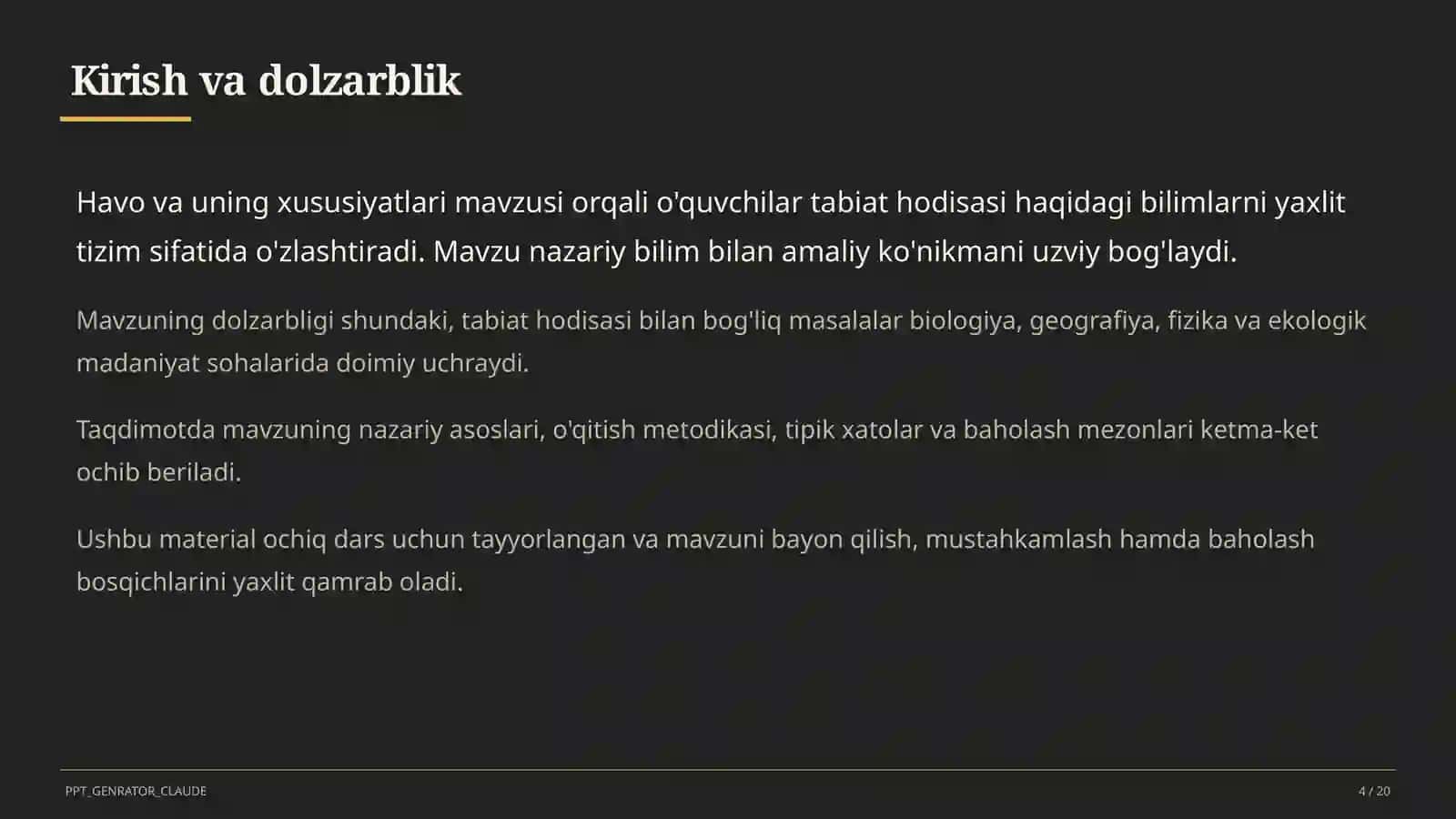 Havo va uning xususiyatlari (2-sinf) 4