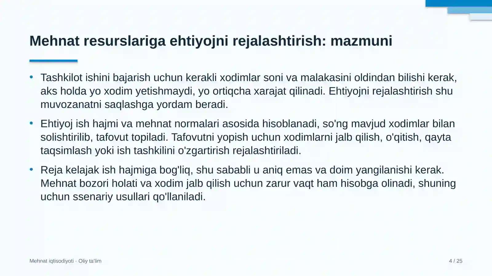paxtachilikda mehnat resurslariga bo'lgan ehtiyojni rejalashtirish 5939 4