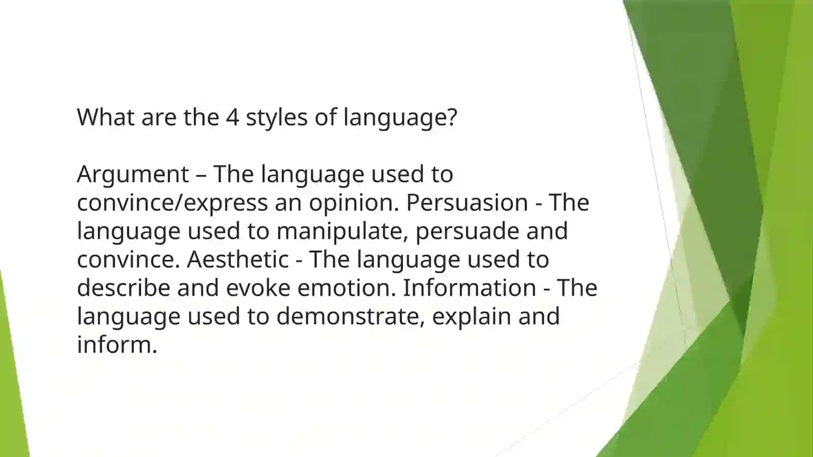 LANGUAGE LEARNING STYLES 4