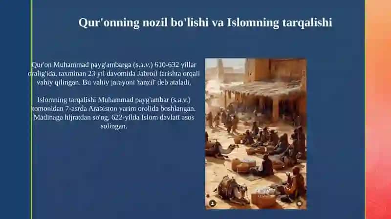 Islom madaniyatining tarkib topishi va rivojlanishi 4