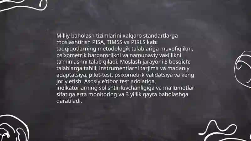 Xalqaro ta'lim baholash dasturlari (PISA, TIMSS, PIRLS) taqqosiy tahlili 4