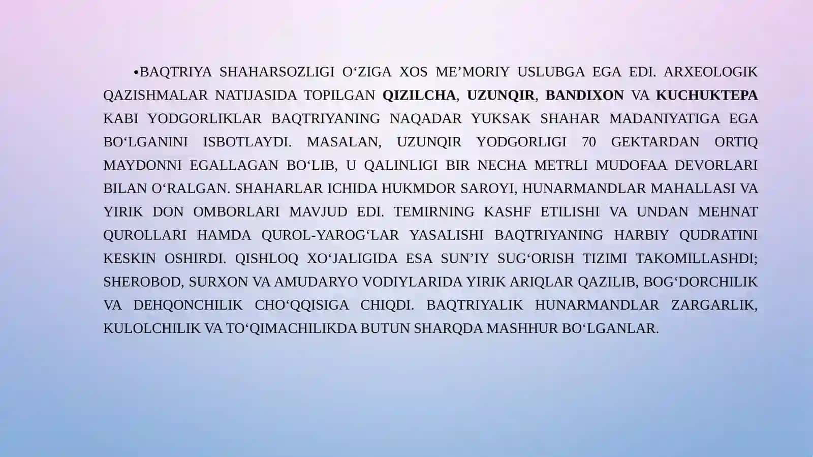 QADIMGI BAQTRIYA VA XORAZM DAVLATLARI: SHAKLLANISHI VA DAVLATCHILIK ASOSLARI 4