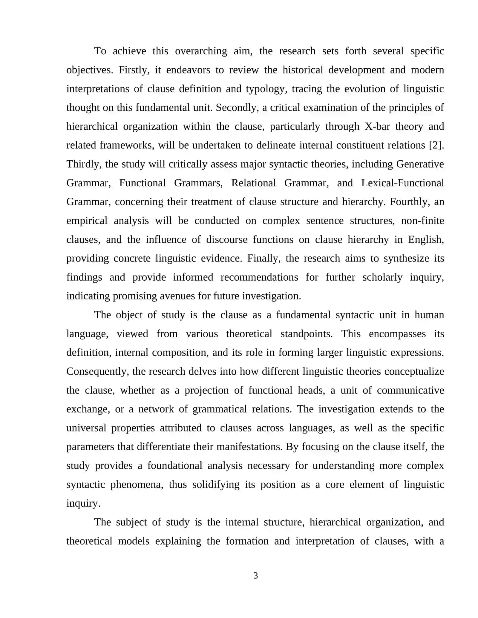 Clause Structure and Hierarchy 4