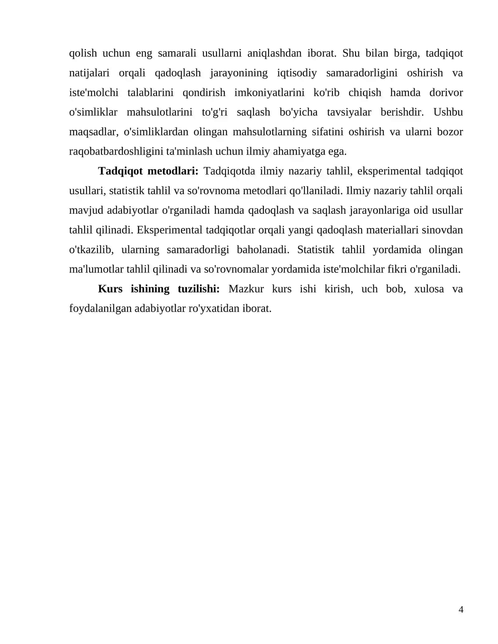 Dorivor o'simliklar mahsulotlarini qadoqlash va saqlash 4