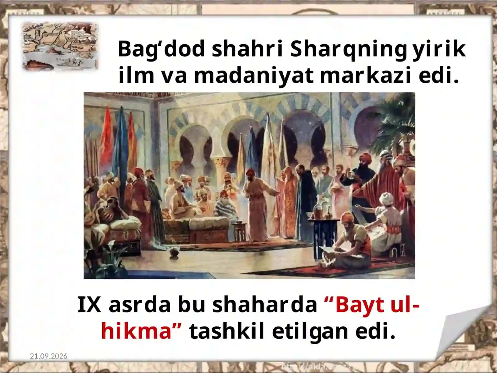 IX-XII asrlarda mamlakatimiz hududida ro’y bergan madaniy Uyg’onish Renesans 4