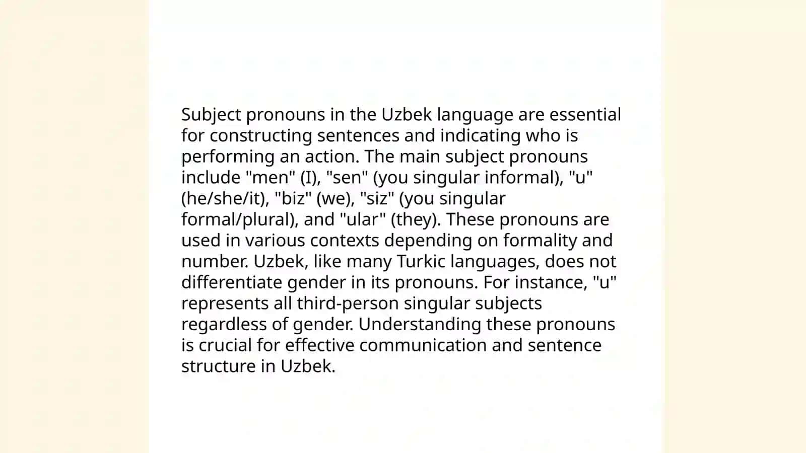 Reja (English for beginners: Verb to be, subject pronouns and vocabulary) 4