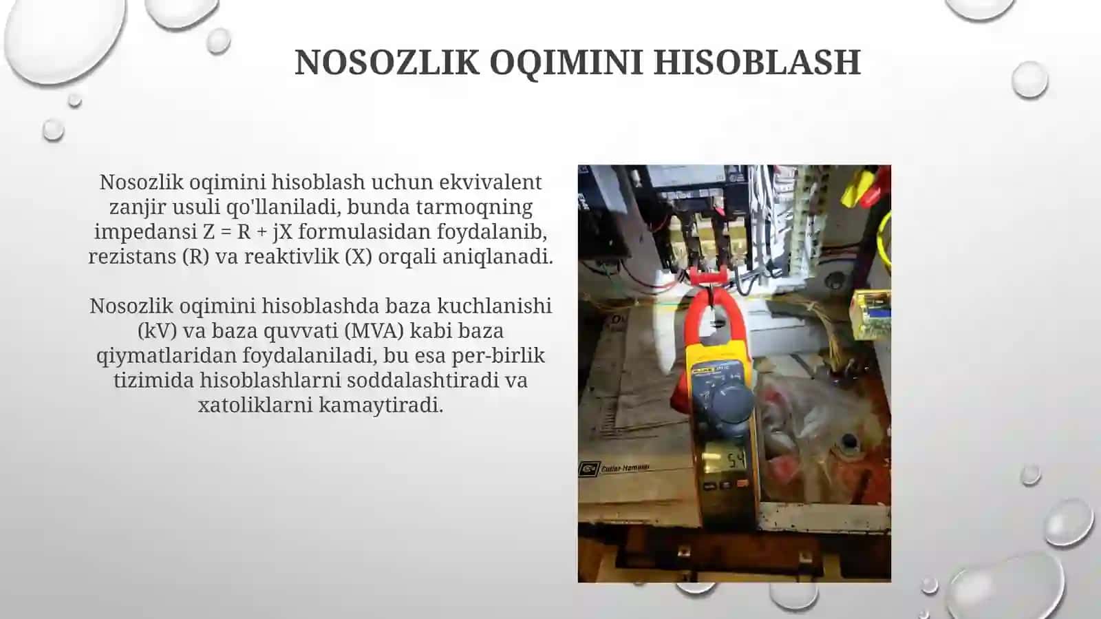 Energetikada Bir fazali qisqa tutashuv 4