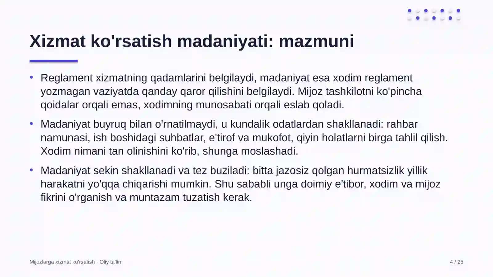 yo'l harakati xavfsizligi xizmatida xizmat ko'rsatish madaniyatini shakllantirish 8498 4