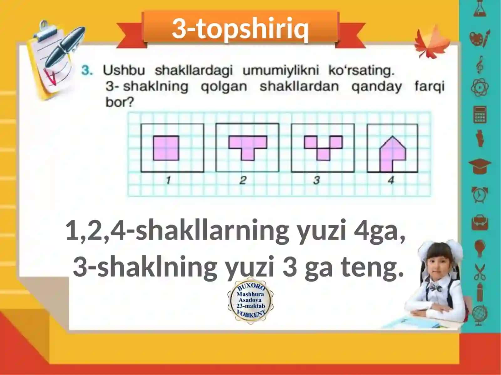4-sinfda matematika fanidan taqdimoti 4