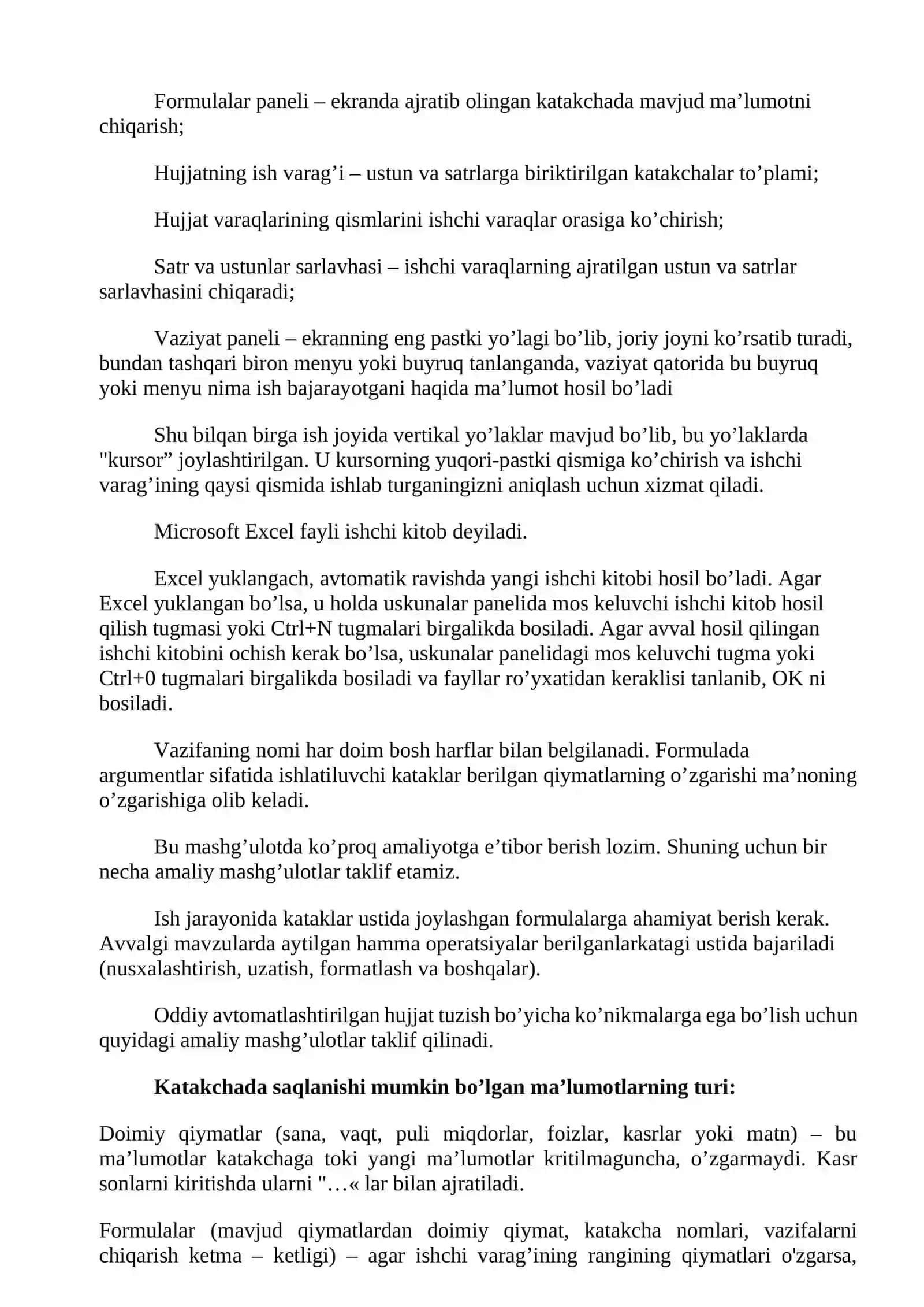 Elektron jadvallar 4