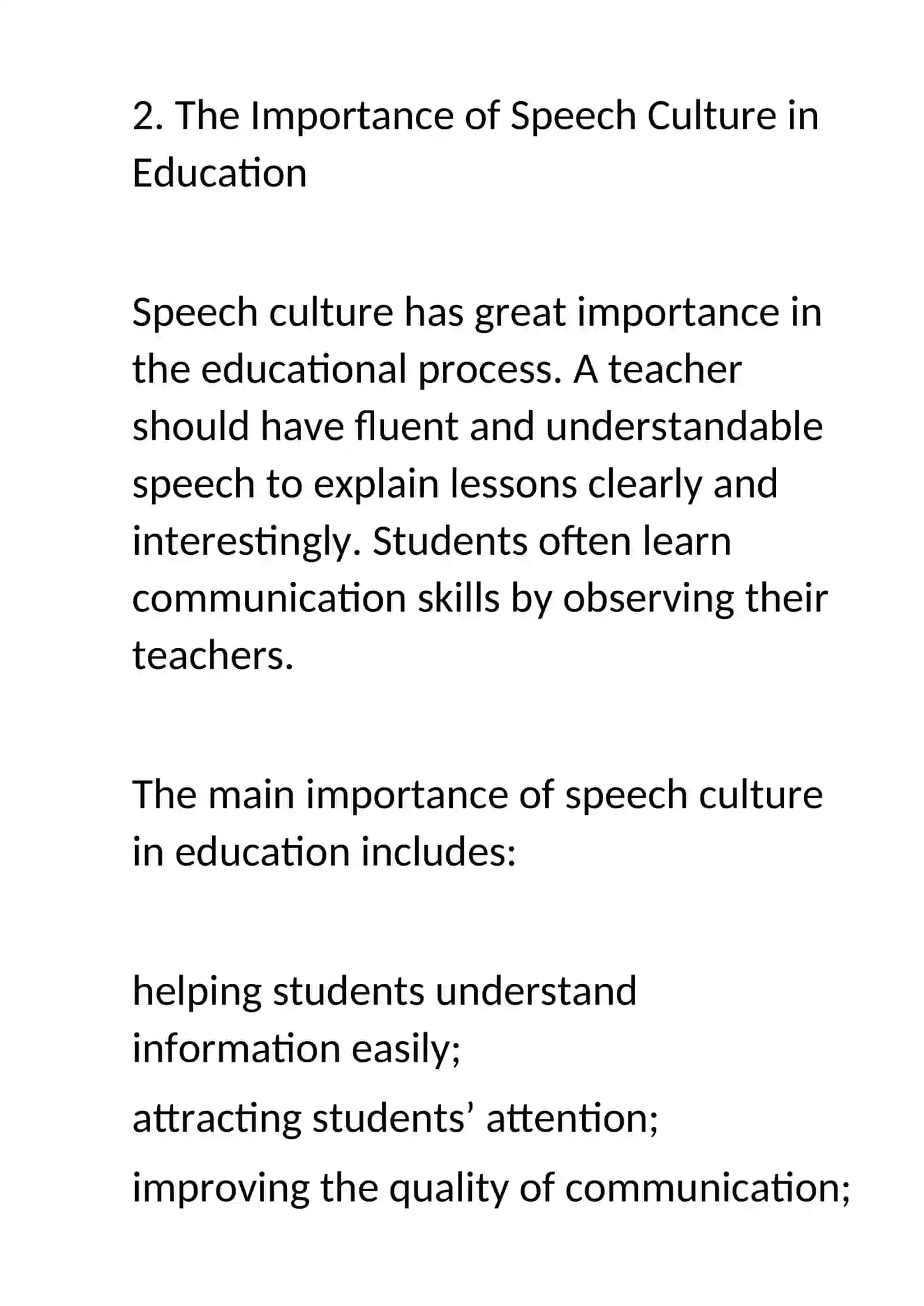 CONCEPT CULTURE OF SPEECH IS A KEY CRITERION IN EDUCATION 4