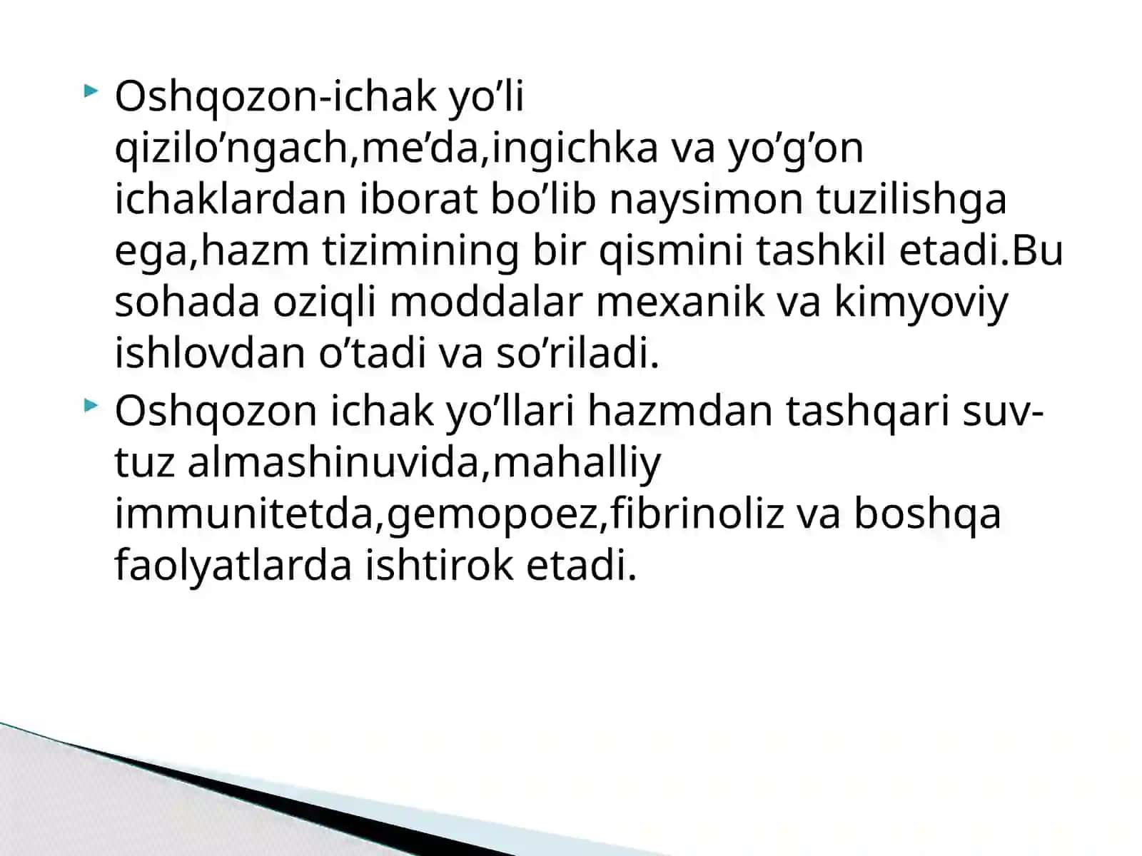 Hazm-tizimi faoliyatini o'rganishning yangi usullari 4