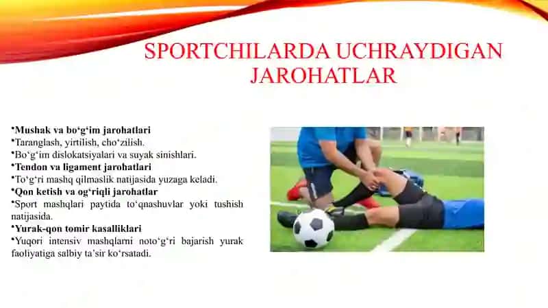 Sportchilar kasallanishi va jarohatlanishi 4