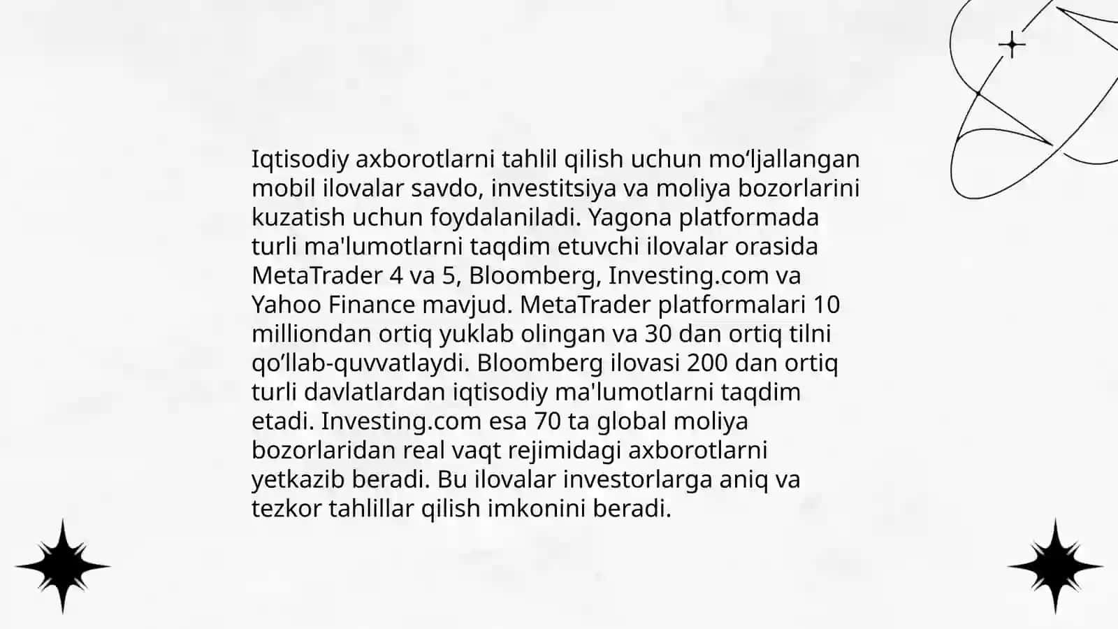 Mobil ilovalar iqtisodiy axborot dasturlarida 4