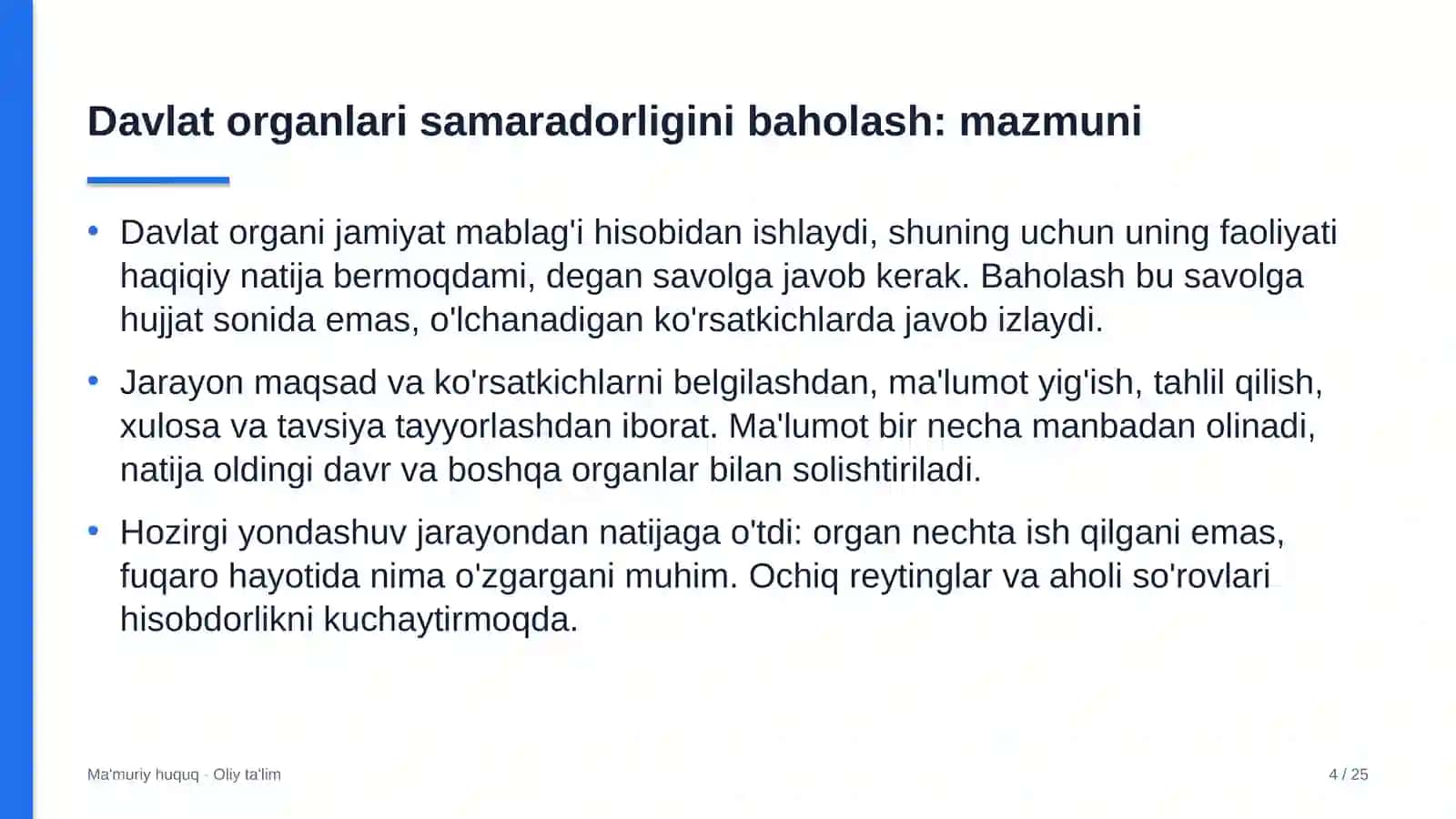Kompyuter texnikasi ishlab chiqarishda davlat organlari faoliyati samaradorligini baholash 4