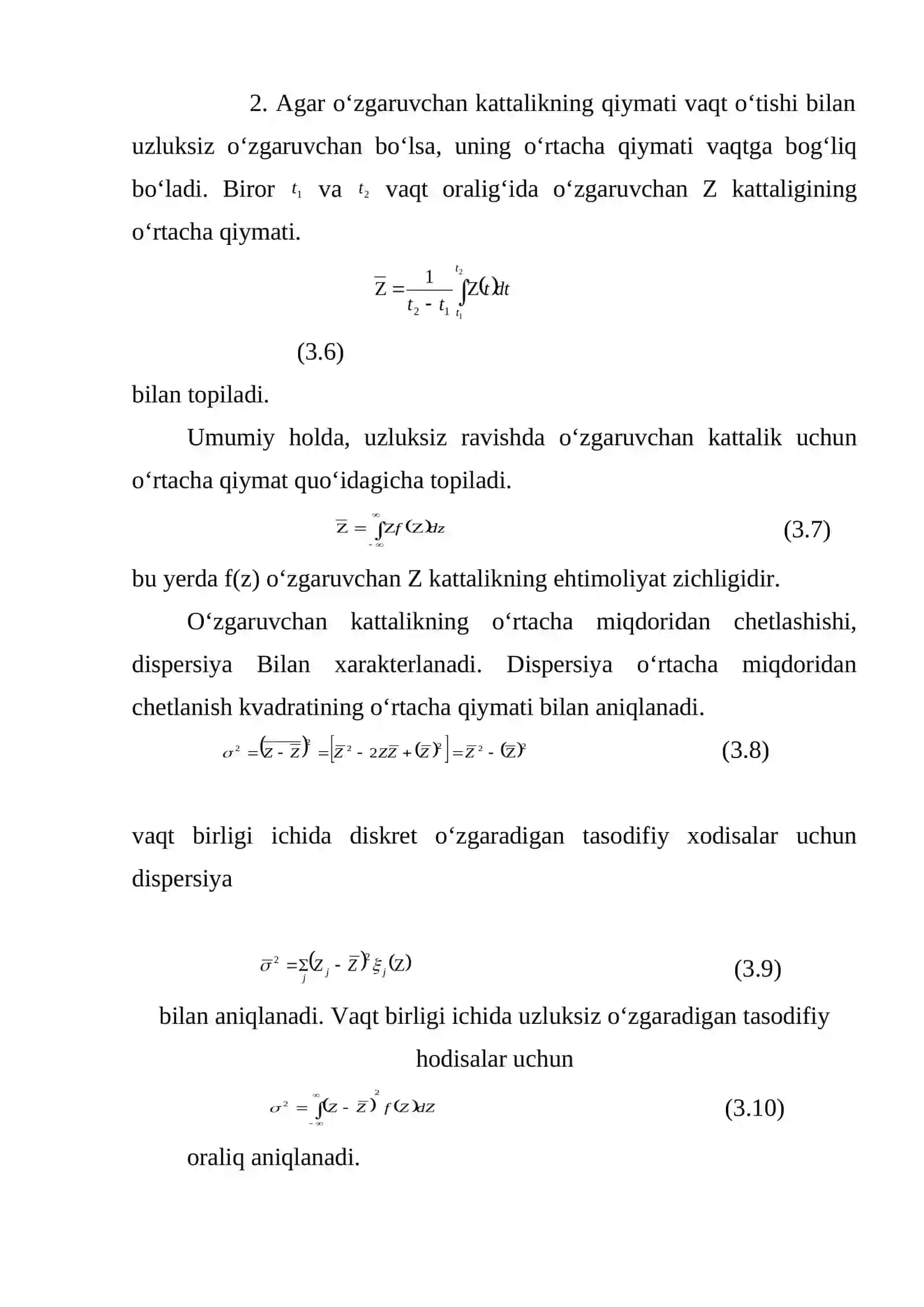 Ehtimollar nazariyasi elementlarini molekulyar fizikada qo‘llanilishi 4