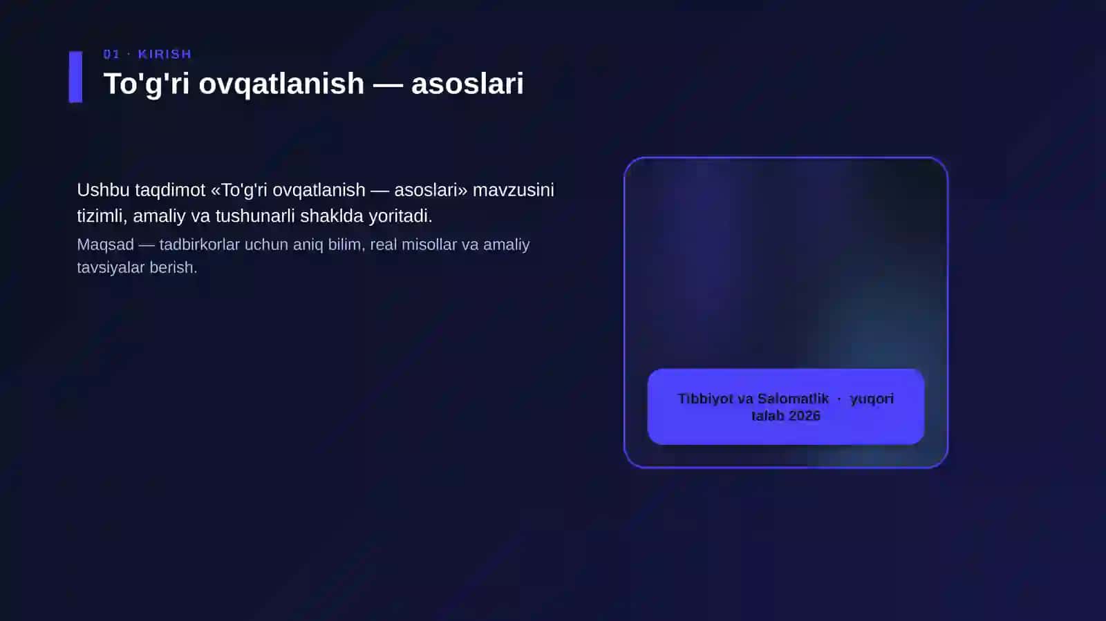To'g'ri ovqatlanish — asoslari 4