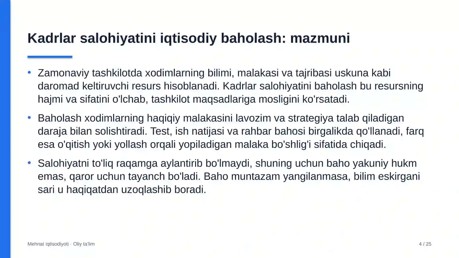 Bolalar turizmida kadrlar salohiyatini iqtisodiy baholash 4