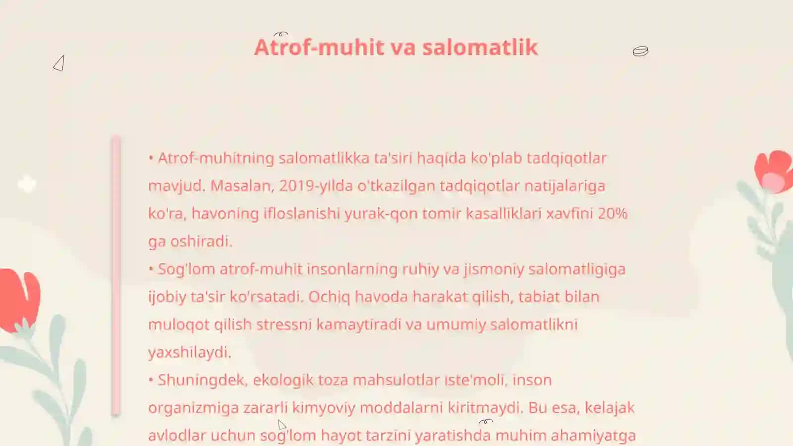 Sogʼlom muhit tushunchasi 4