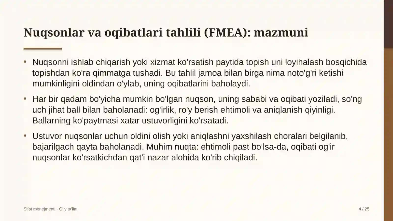 Dorivor o'simliklar yetishtirishda nuqsonlar va ularning oqibatlari tahlilini o'tkazish 4