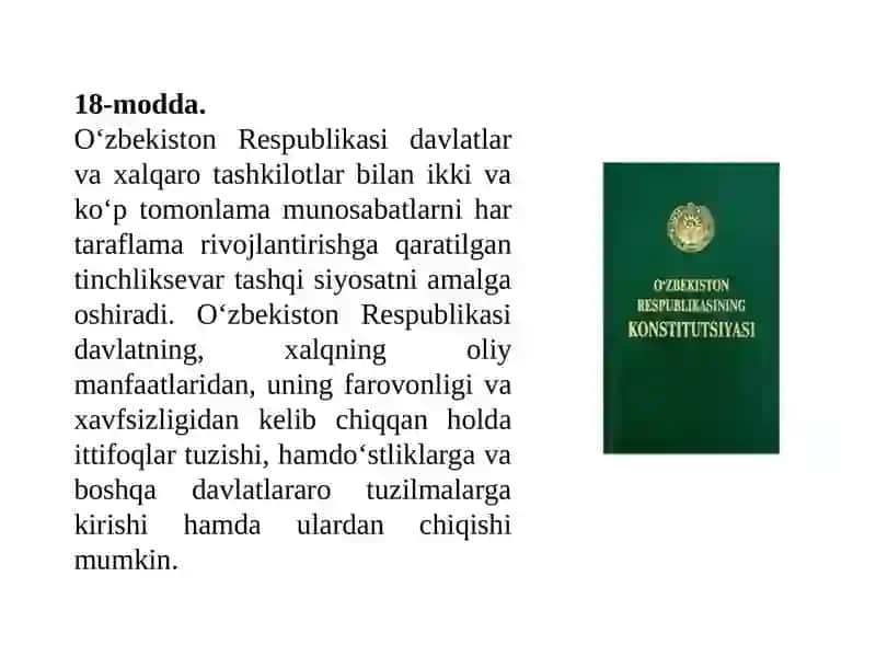 O‘zbekiston va jahon hamjamiyati 4