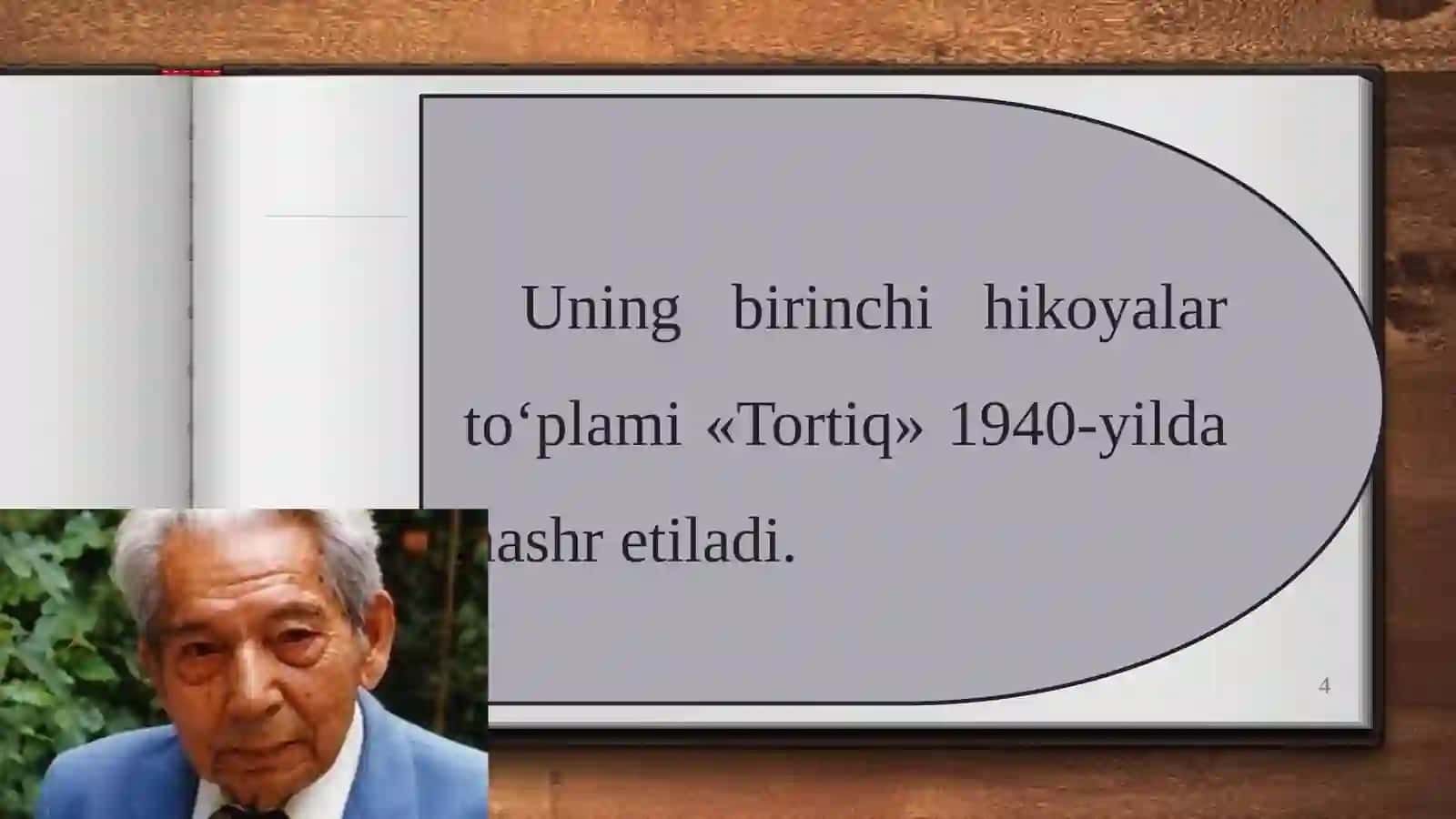 10-sinf Adabiyot fanidan Said Ahmad hayoti va ijodi dars taqdimoti 4