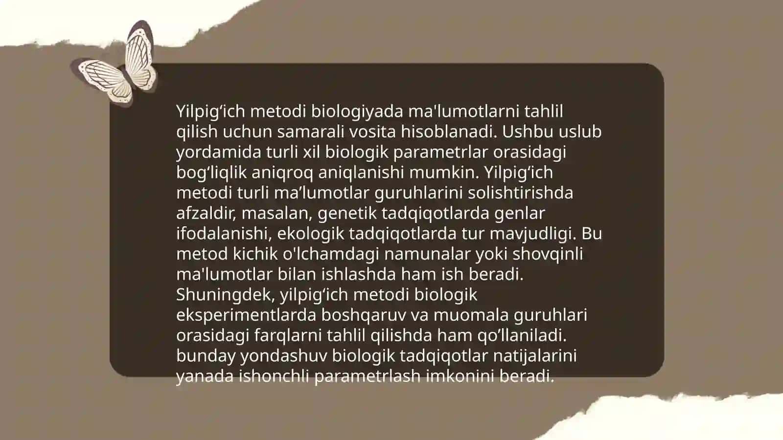 Biologiyani oʻqitishda yilpigʻich metodidan foydalanish 4