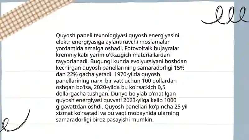 Quyosh energiyasi 4