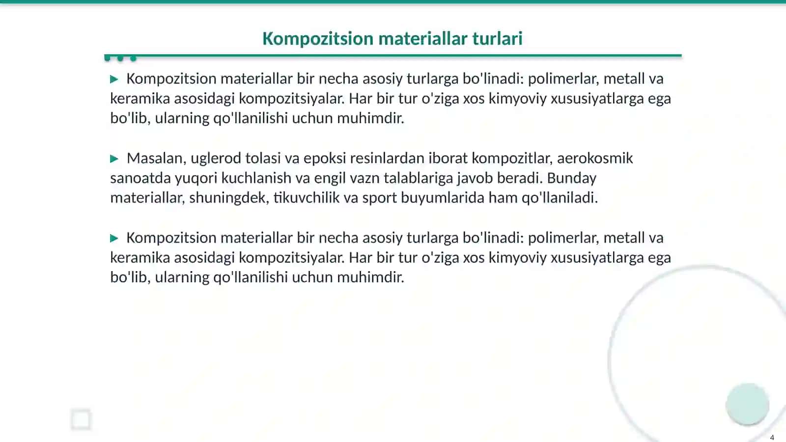 Kompozitsion materiallar kimyosi 4