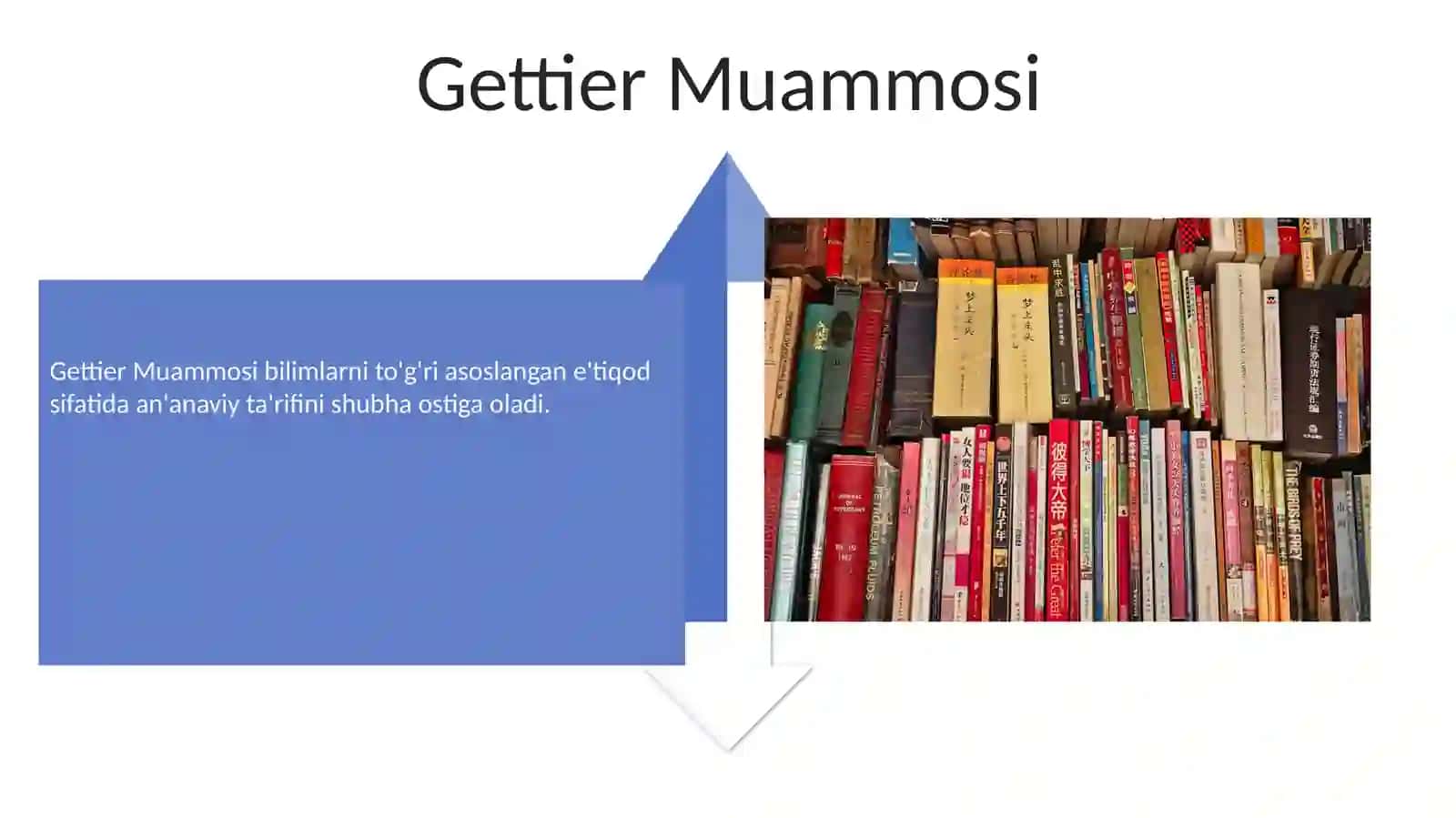 Analetik falsafada bilish muammosi 4