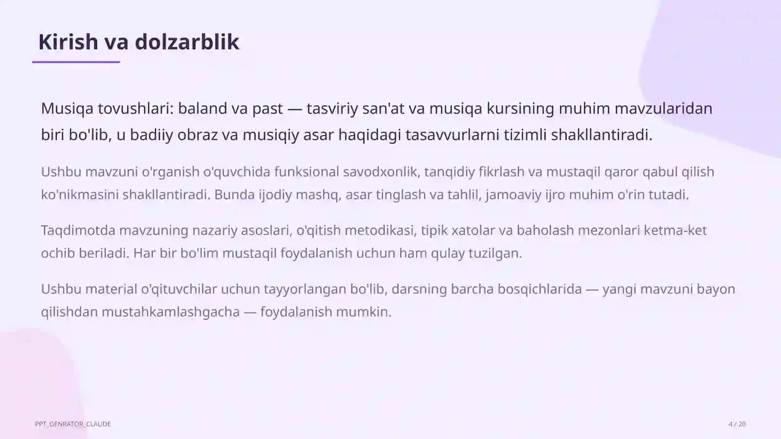 Tasviriy san'at va musiqa (1–7) 4