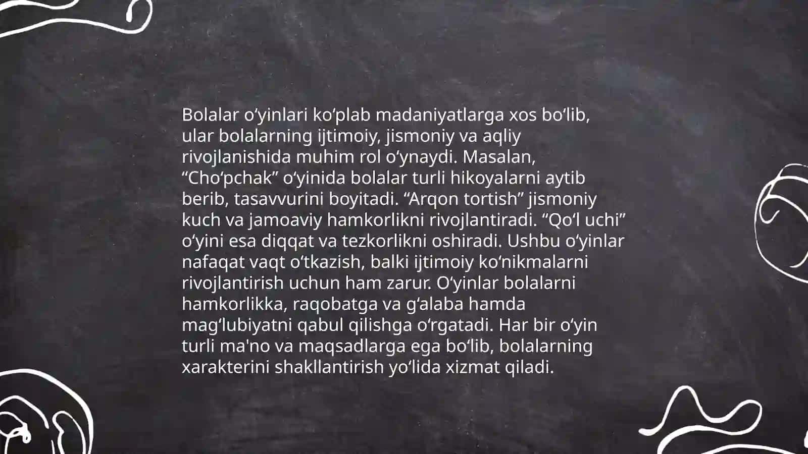 Bolalar falkoli va ularning talqinlari, badiiy xususiyatlari 4