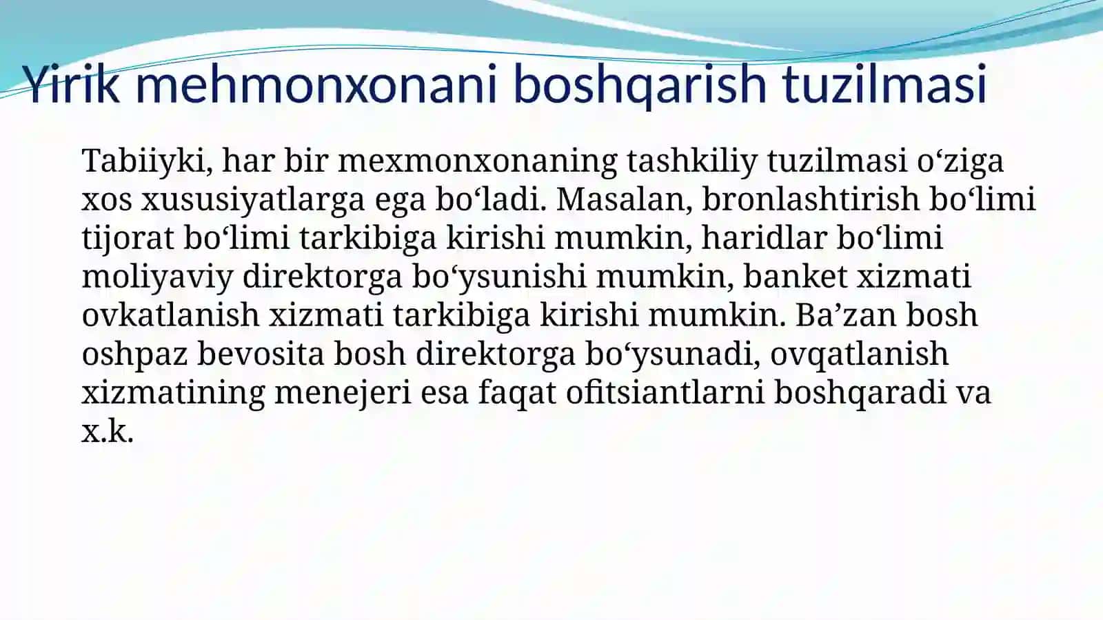Mehmonxonaning tashkiliy-boshqarishtuzIlmasi 4