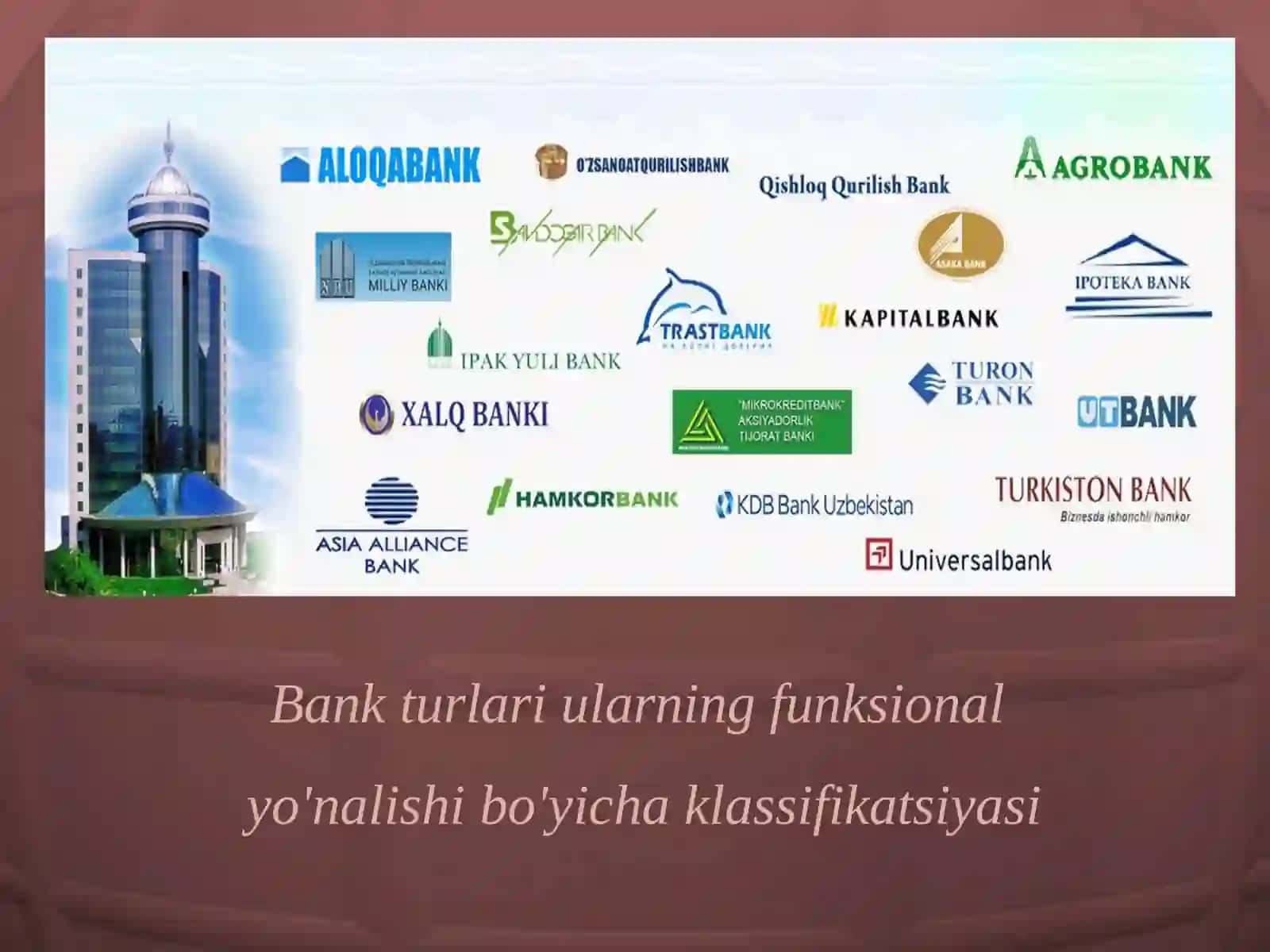 Bank tizimi va bank turlari 4