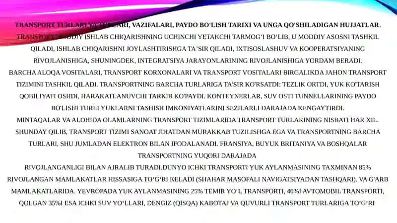 Avtomobil transporti 4