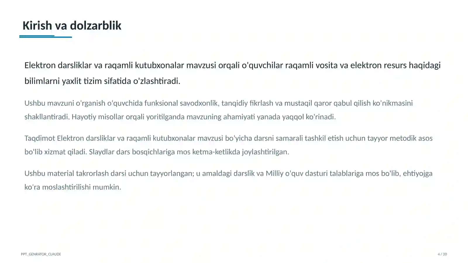 Elektron darsliklar va raqamli kutubxonalar 4