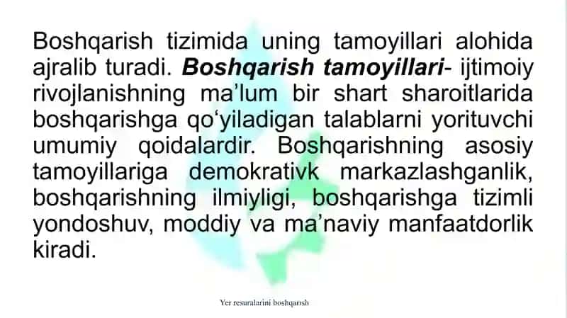 Yer resurslarini boshqarish 4