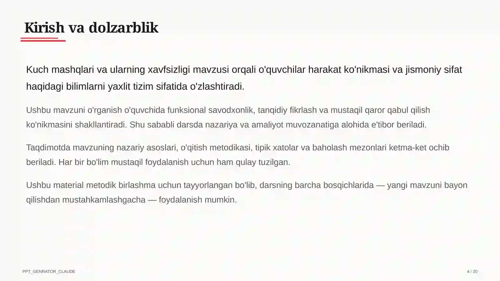 Kuch mashqlari va ularning xavfsizligi (8-sinf) 4
