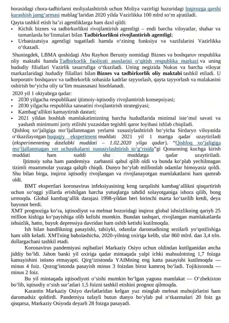 O’zbekiston Respublikasidagi ijtimoiy o’zgarishlar 4
