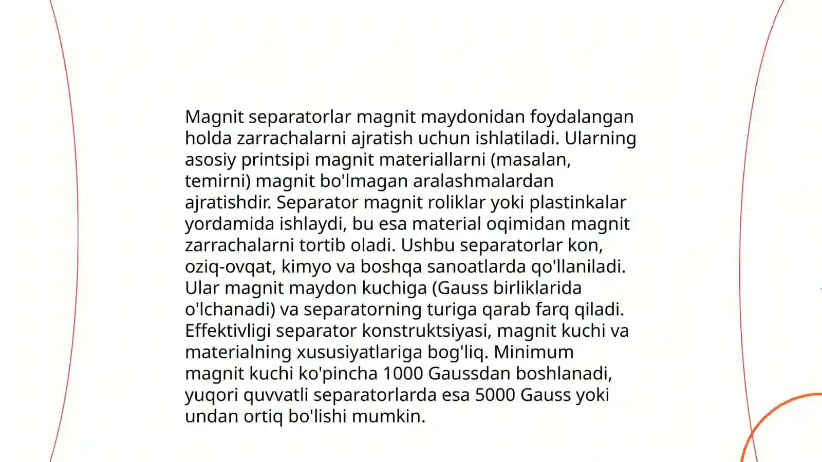 Magnitli va elektr separatorlar 4
