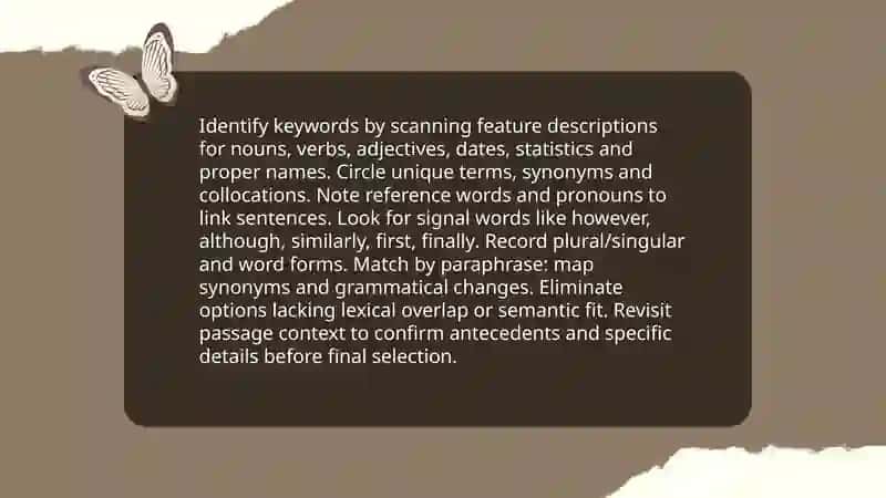 Matching features (reading) 4