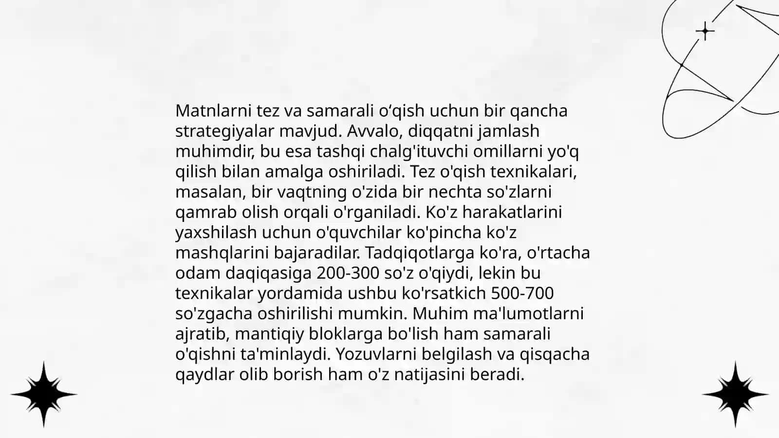 Oʻqib tushunishni rivojlantirish usullari 4