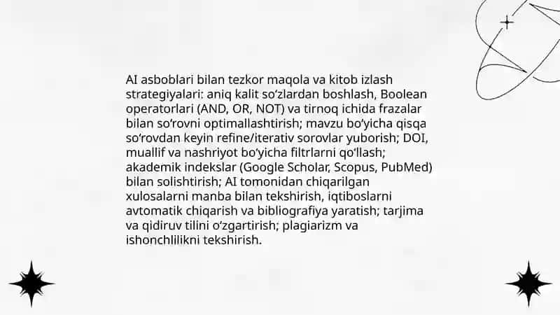 Sunʼiy intellekt talabalarga axborot topish va tekshirshga yordam berishi 4