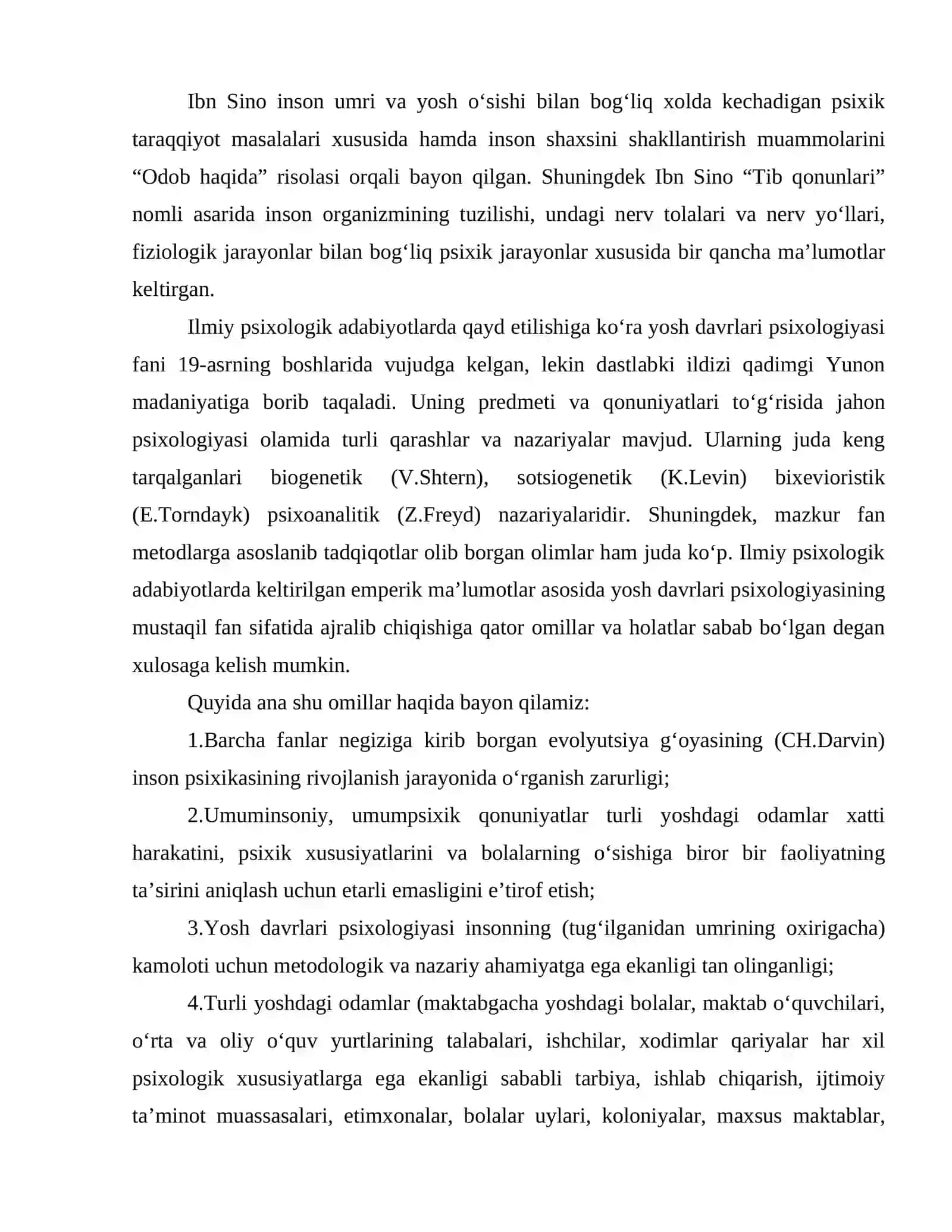 Yosh davrlar psixologiyasi fanining predmeti va vazifalari 4