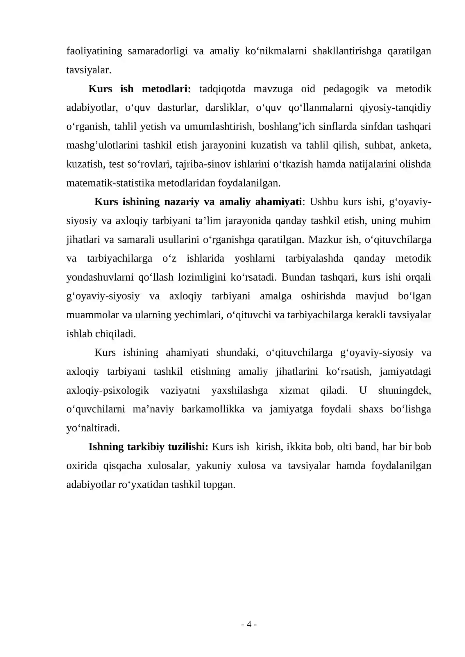 TARBIYAVIY JARAYONDA G’OYAVIY SIYOSIY, AXLOQIY TARBIYANI TASHKIL ETISH 4