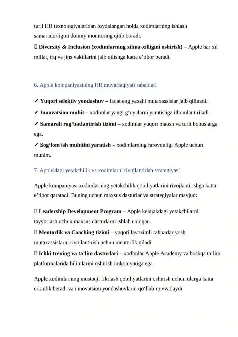 Apple HR siyosati 4